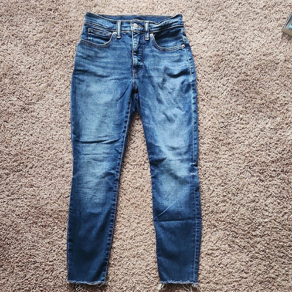 Lucky Brand Dark Blue High-Rise Skinny Jeans